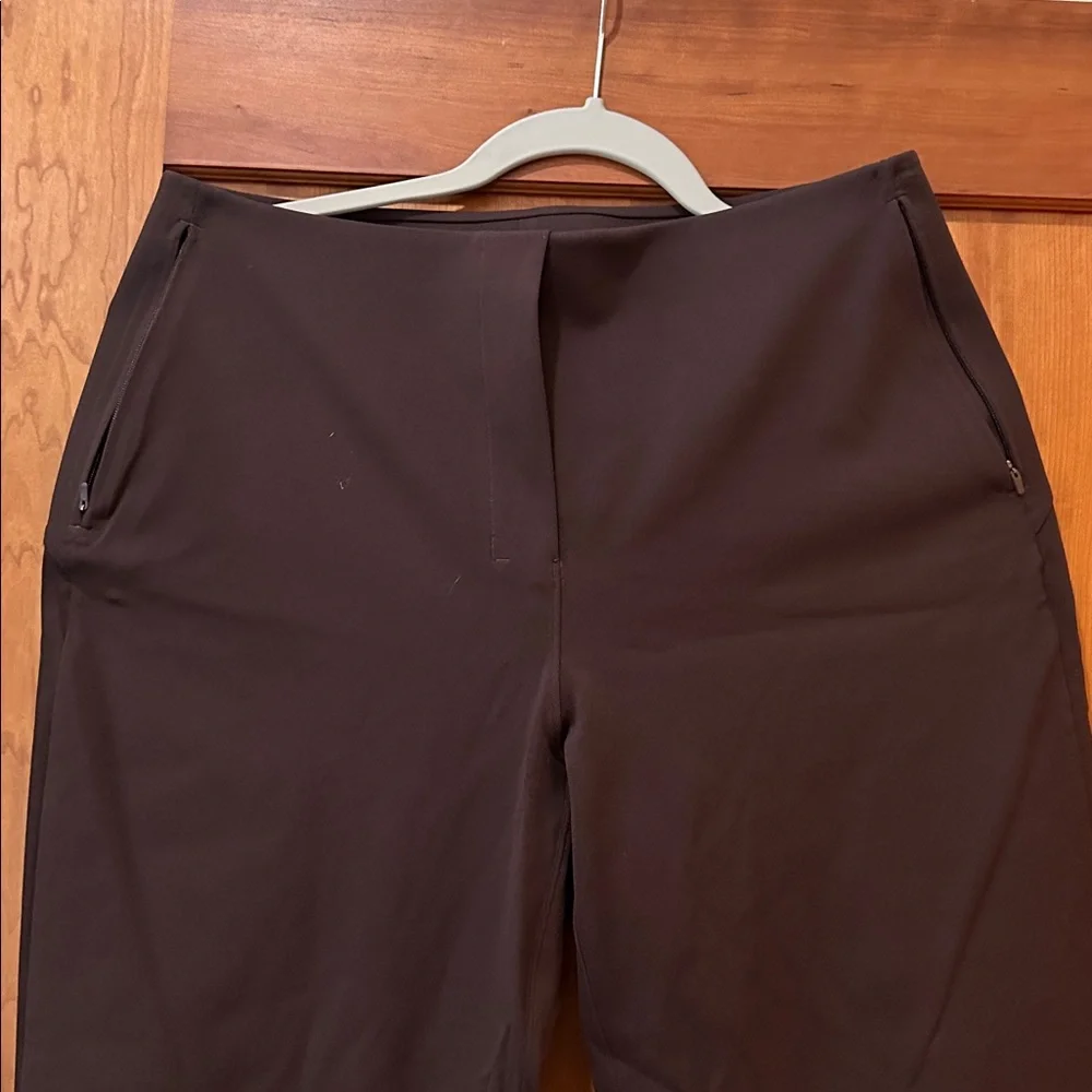 lululemon athletica brown Straight-Leg Performance Trousers 10 - Picture 2 of 5